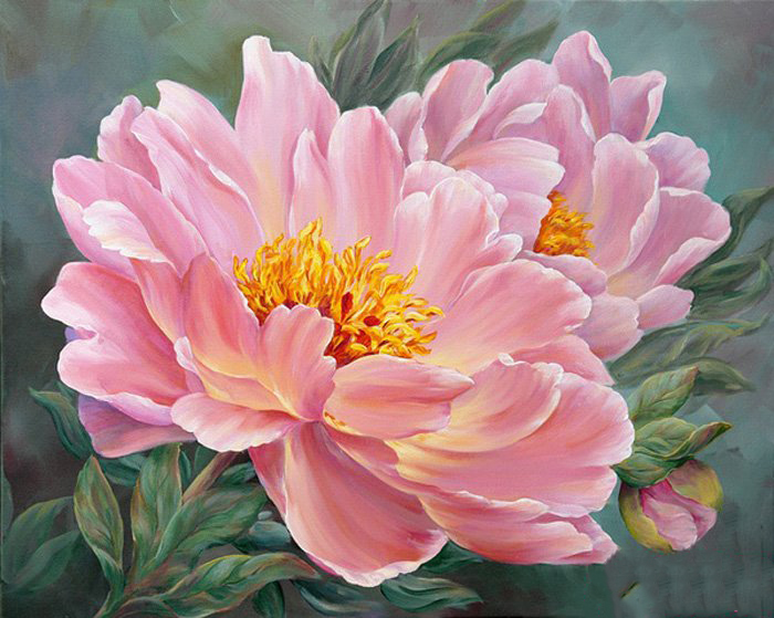 玛丽安布鲁姆水彩画作品图片，超唯美的花卉
