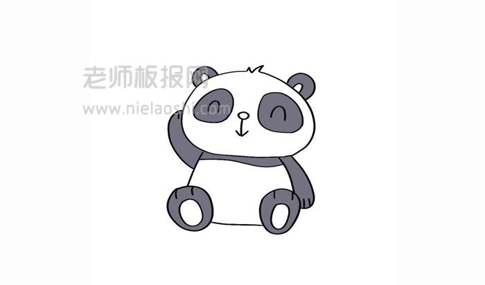 可爱的熊猫简笔画图片 熊猫是怎么画的