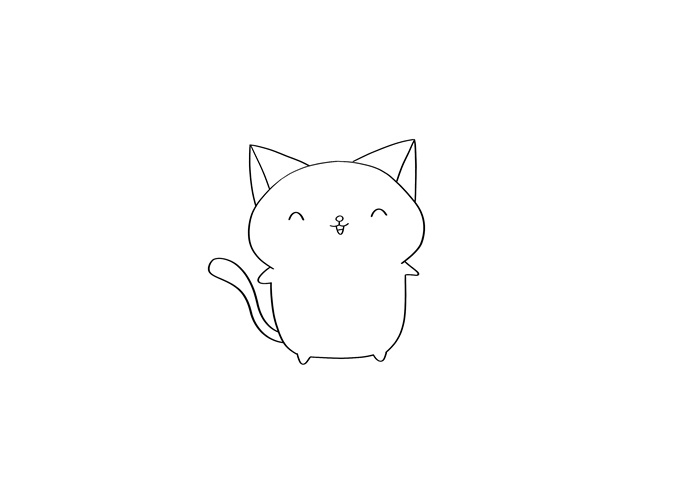 小猫咪简笔画图片 小猫咪怎么画