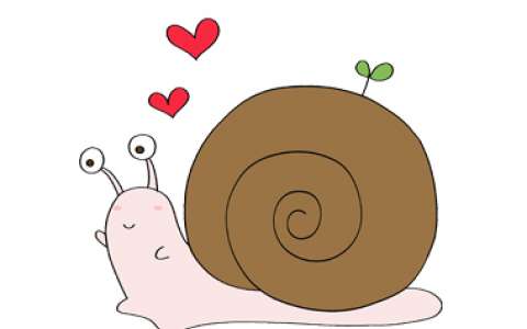 蜗牛简笔画图片 蜗牛是怎么画的