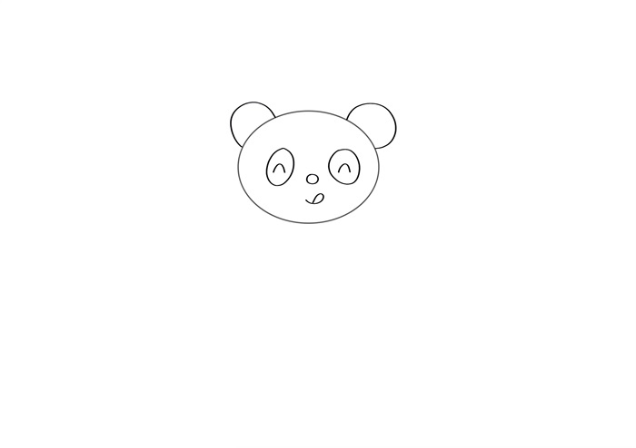 大熊猫简笔画图片 大熊猫是怎么画的