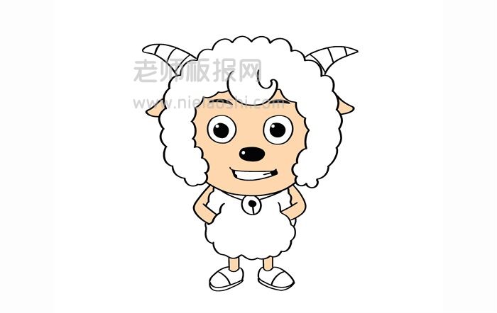 喜羊羊简笔画图片 喜羊羊怎么画