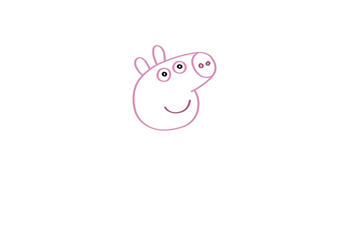 小猪佩奇简笔画图片 小猪佩奇是怎么画的