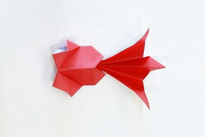 金鱼折纸教程图片 金鱼是怎么折的