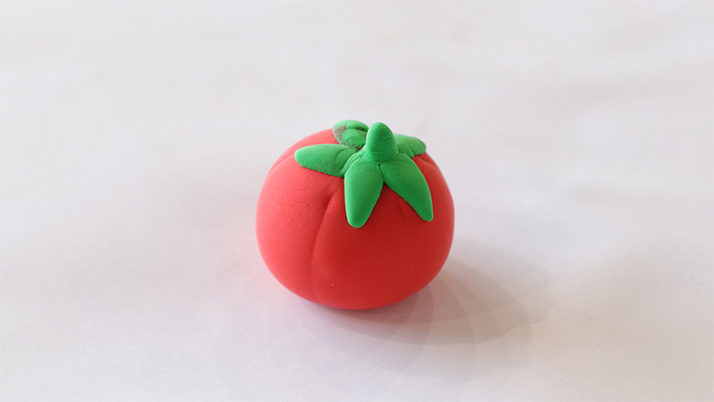 超轻粘土西红柿教程图片 粘土是怎么做西红柿的