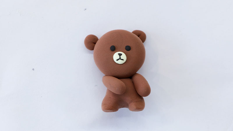 布朗熊超轻粘土教程图片 用粘土是怎么做布朗熊