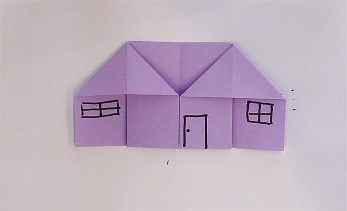 立体小房子折纸教程图片 小房子是怎么折的
