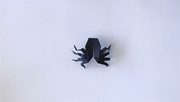 立体蜘蛛折纸教程图片 蜘蛛是怎么折的