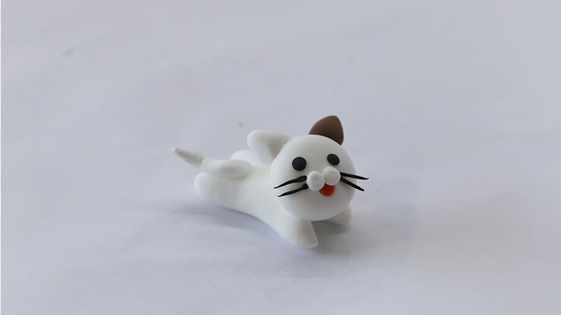 超轻粘土小猫咪教程图片 用粘土是怎么做小猫咪