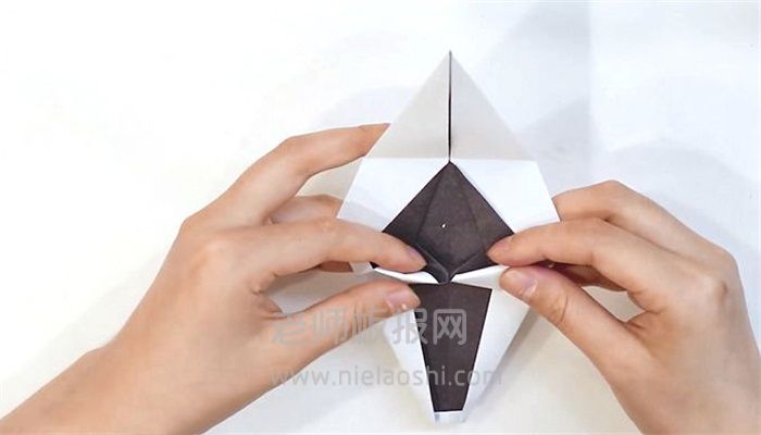 万圣节面具折纸教程图片 面具是怎么折