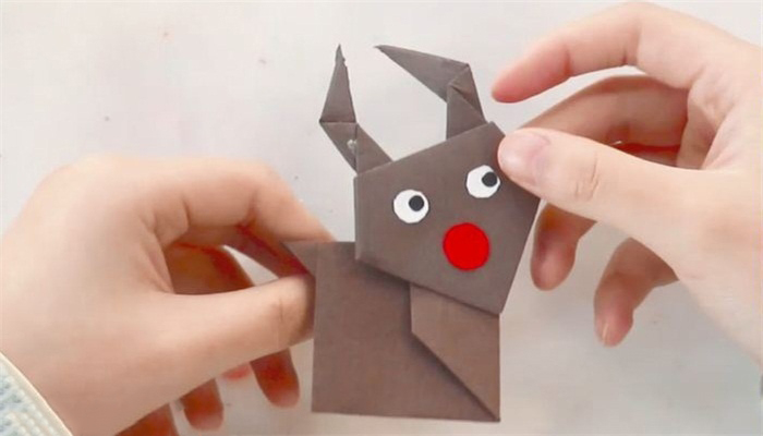 圣诞麋鹿折纸教程图片 圣诞麋鹿是怎么折的