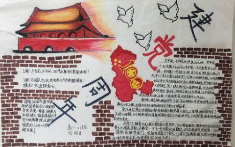 建党100周年手抄报图片 庆祝共产党百年辉煌历程