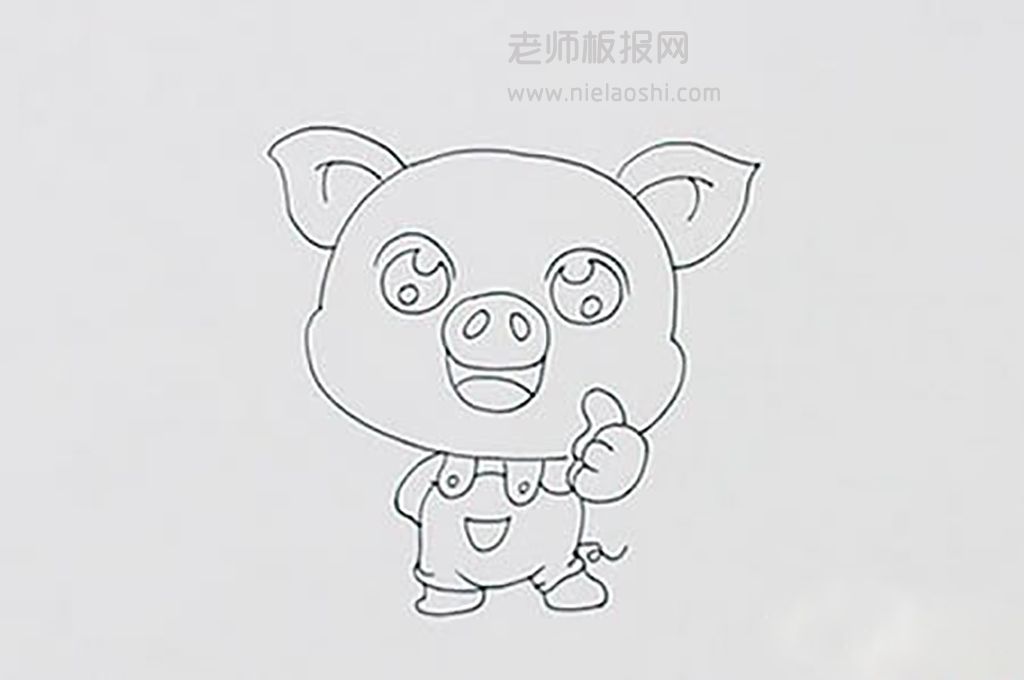 Q版小猪简笔画图片 Q版小猪是怎么画的