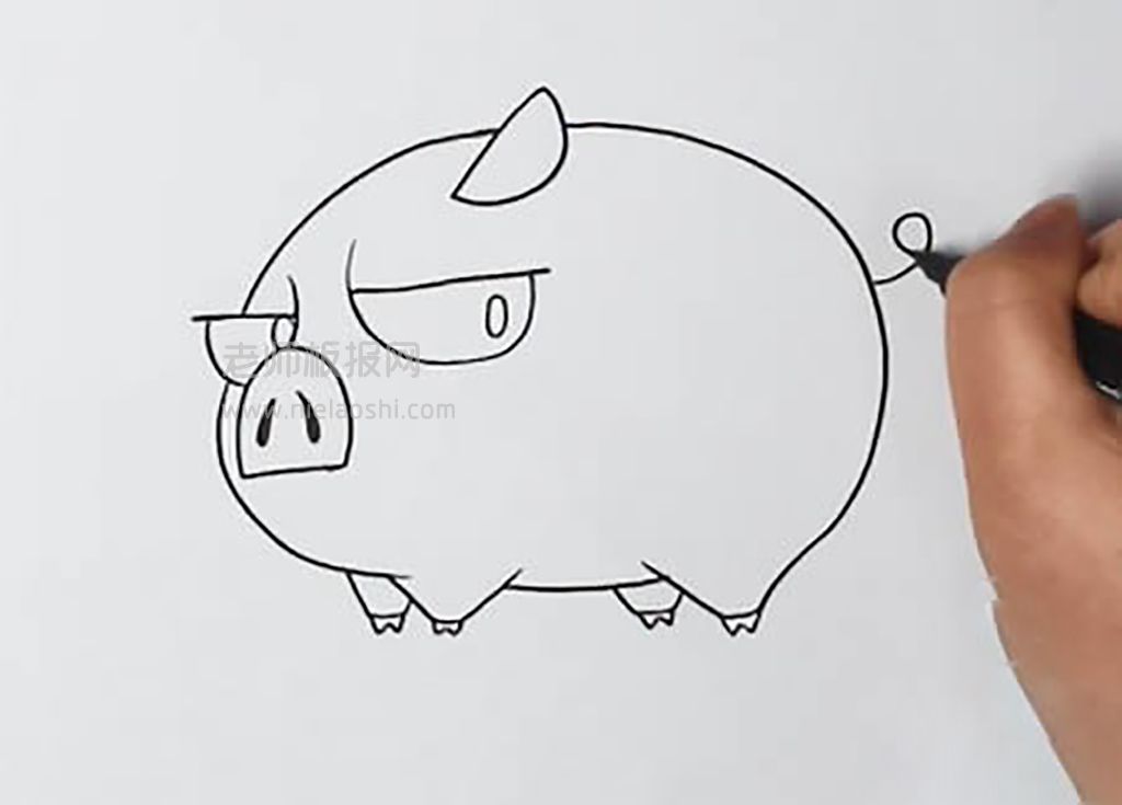 可爱的小猪儿童简笔画图片 小猪是怎么画的