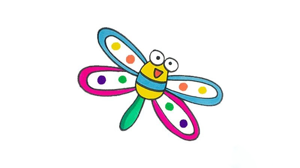简单的蜻蜓简笔画图片 蜻蜓是怎么画的