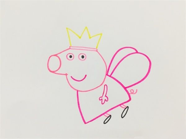 小猪佩奇动画人物简笔画图片 小猪佩奇是怎么画的