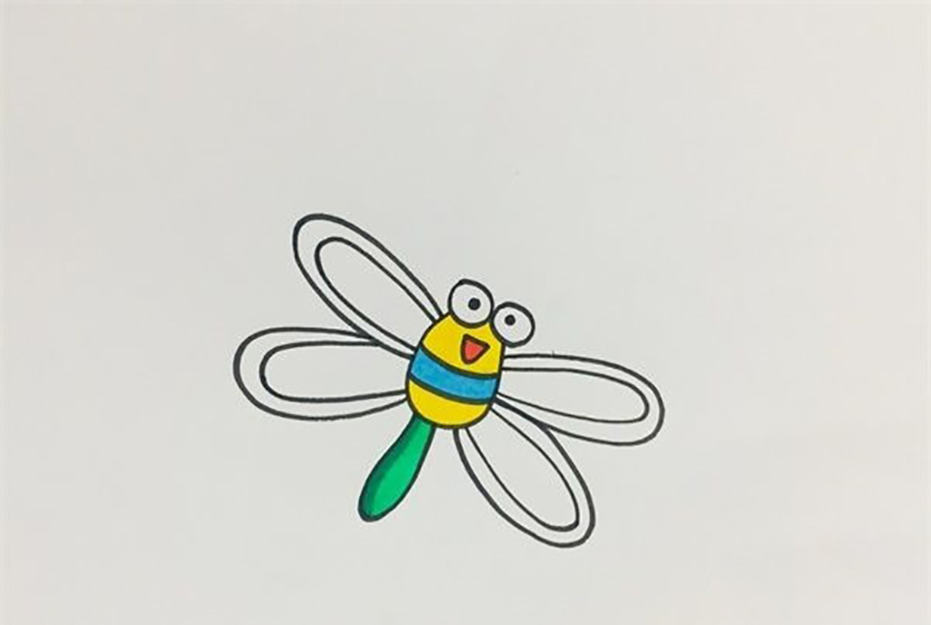 简单的蜻蜓简笔画图片 蜻蜓是怎么画的