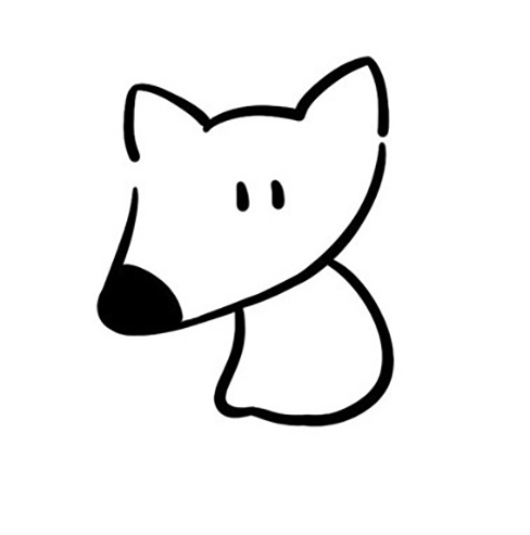 简单的小狐狸简笔画图片 小狐狸是怎么画的