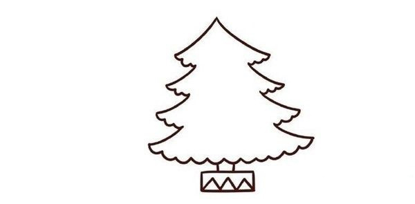 圣诞树简笔画图片 简单的圣诞树是怎么画的