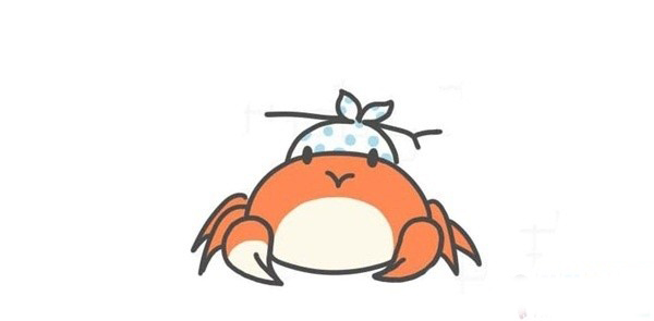 螃蟹简笔画图片 螃蟹可爱的螃蟹是怎么画的