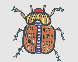 儿童简笔画带颜色瓢虫怎么画 小瓢虫的画法
