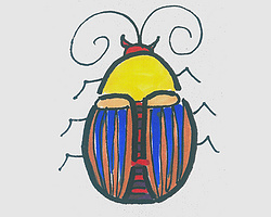儿童简笔画图片瓢虫 小瓢虫画法
