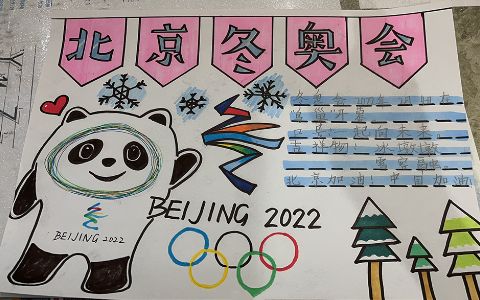 2022北京冬奥会主题手抄报图片