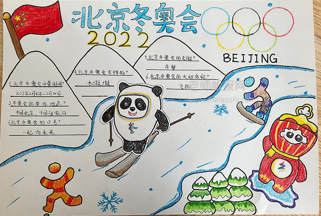 《2022北京冬奥会》开幕式手抄报图片