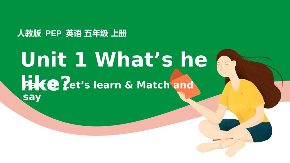英语五年级上册课件Unit1 Part B  Lets learn - Match and say