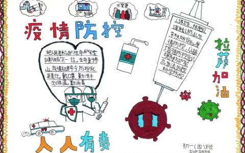 2022西藏拉萨抗疫主题手抄报绘画图片+内容文字
