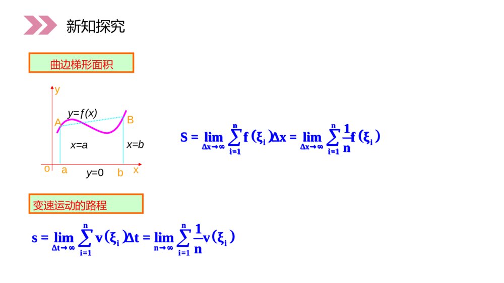 人教版高中·高二数学选修2-2《定积分的概念》（第1.5.3课时）PPT精品课件4
