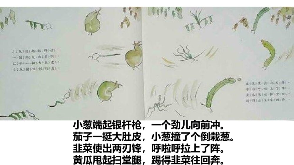 《一园青菜成了精》幼儿漫画故事读本PPT9