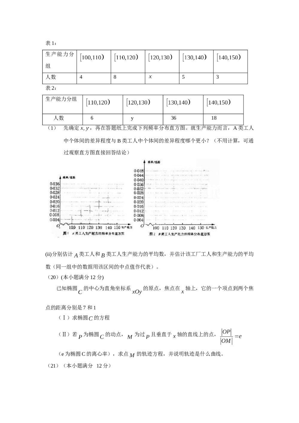 2009年海南省高考(文科)数学试卷+参考答案5