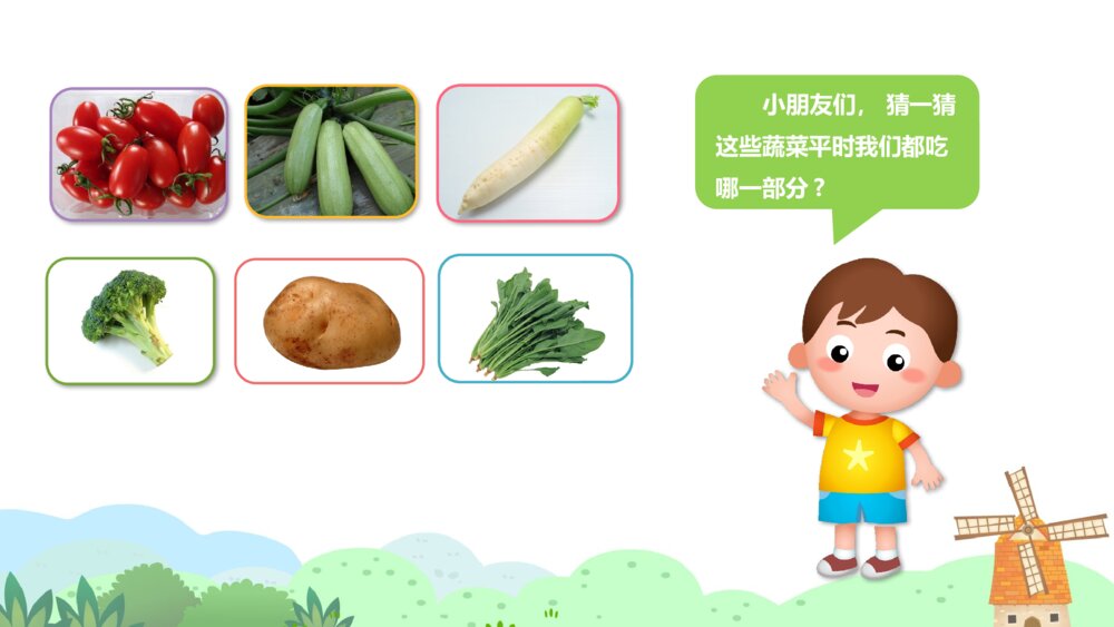 《我爱吃蔬菜》幼儿园小班健康活动教学PPT课件8