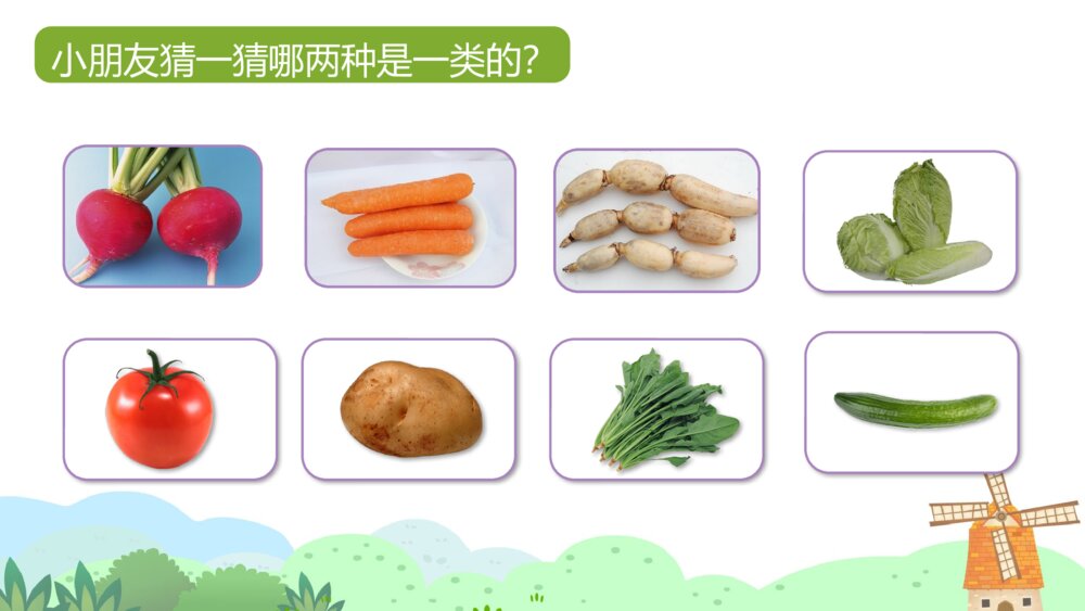 《我爱吃蔬菜》幼儿园小班健康活动教学PPT课件10