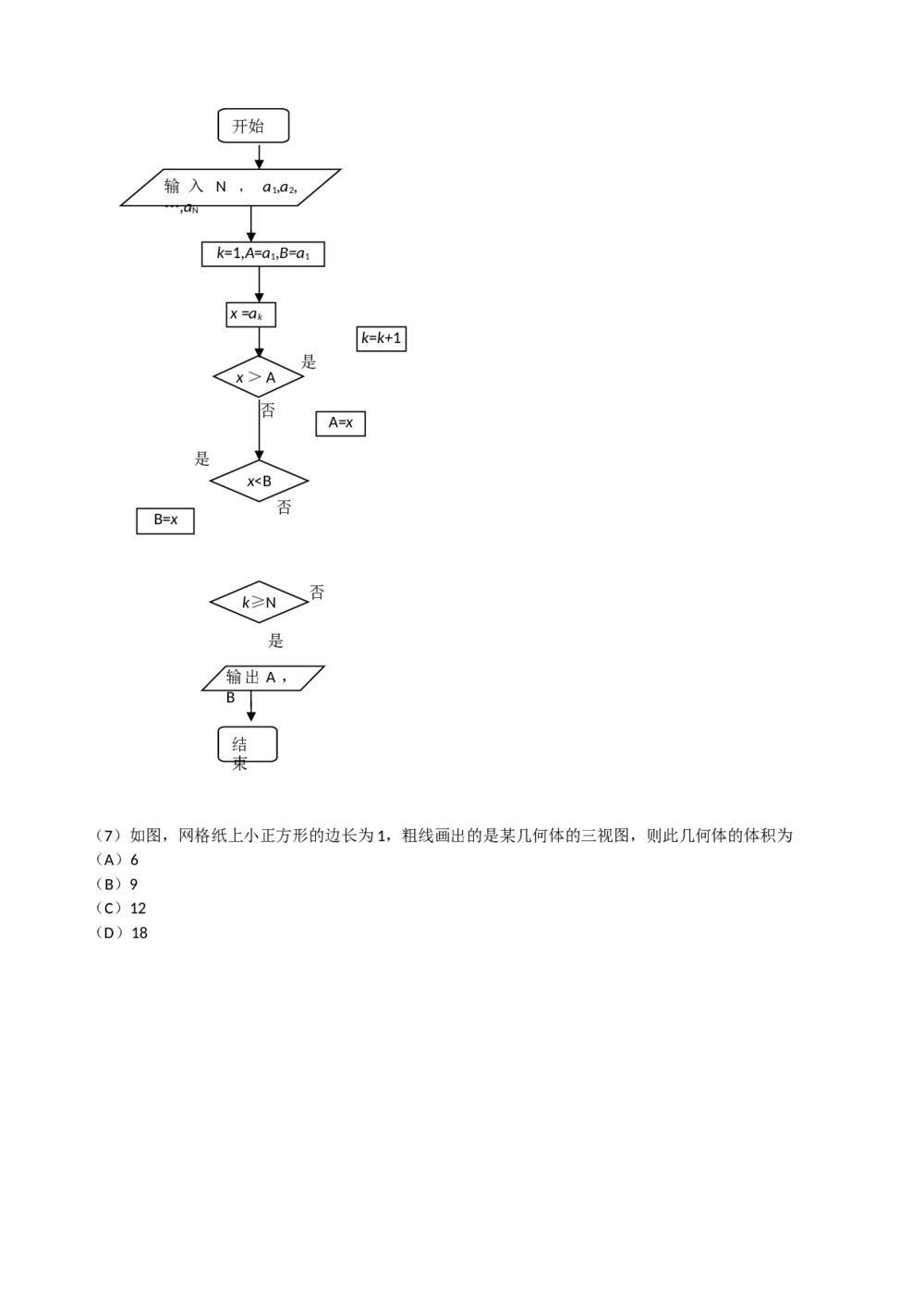 2012海南省高考数学(文科)试卷2