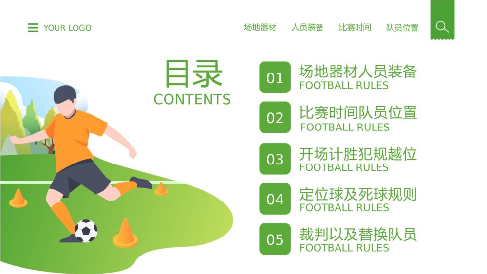 足球比赛规则讲解介绍宣传PPT课件2