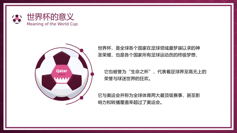 《卡塔尔足球世界杯》观赛指南主题PPT课件7