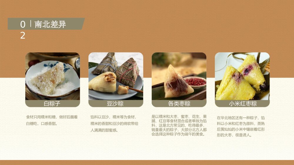 中国传统端午节粽子美食PPT课件下载9