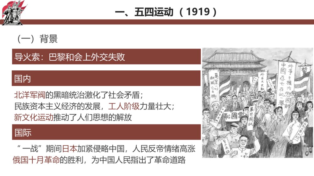 高一历史上册《第21课 五四运动与中国共产党的诞生》教学PPT课件3