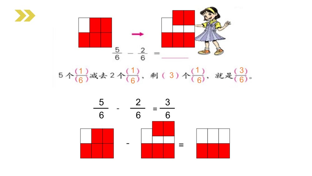 人教版小学数学三年级上册《分数的简单计算》PPT课件(第8.2.2课时)8