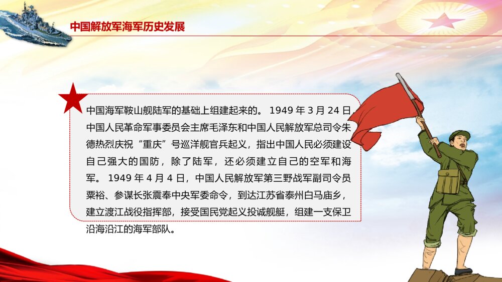 纪念中华人民共和国解放军海军成立74周年PPT课件下载(共24页)10