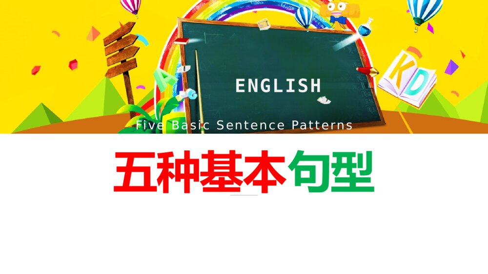 外研版英语八年级下册·五种基本句型+句子成分课件PPT下载