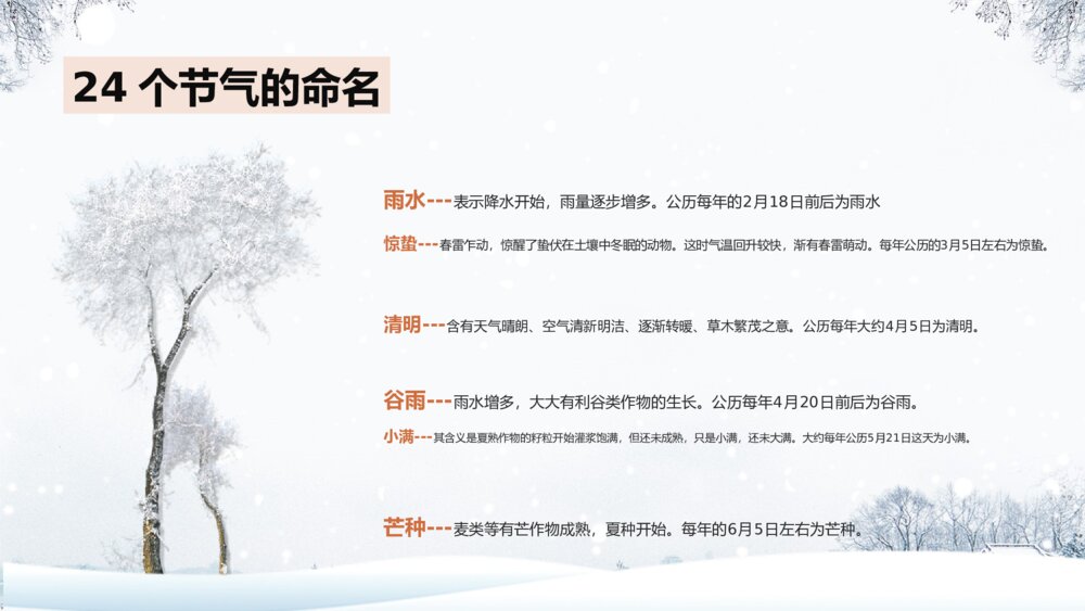 中国风二十四节气小雪的习俗介绍PPT课件下载7