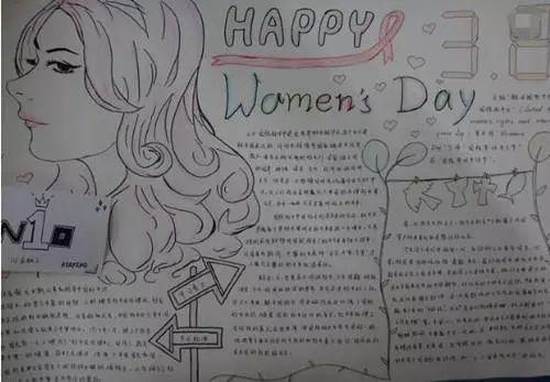 3月8日妇女节小学手抄报 妇女节的手抄报