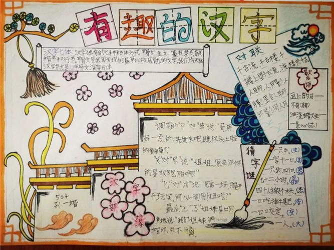 中国最神奇的汉字手抄报 有趣的汉字手抄报