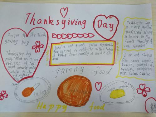 关于英语thanksgiving的手抄报 英语英语手抄报