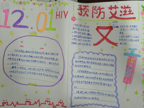 艾滋病知识宣传教育手抄报 艾滋病手抄报