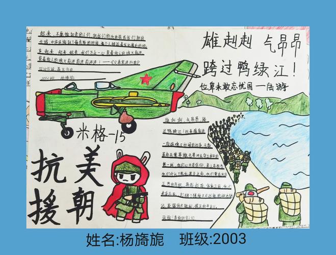 中国朝鲜战争70周年手抄报 70周年手抄报