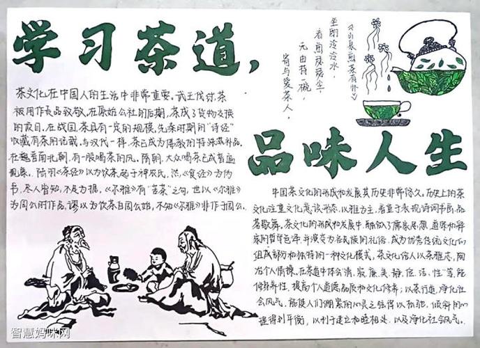 茶文化的诗词手抄报 茶文化手抄报